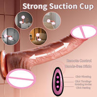 Beheizte Anal-Sexmaschine mit Fernbedienung, Teleskop-Dildo-Vibrator, Realistischer Großer Dildo für Frauen, Sexspielzeug