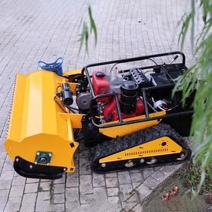 Remote Controlled Agricultural Flail Mower Pro Tracked <b>Grass</b> <b>Cutting</b> <b>Machine</b> 80cm 100cm Width for Vegetation Maintenance - Product Image 4
