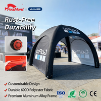 Tente gonflable publicitaire d'extérieur FEAMONT 3x3m avec tissu ignifuge - Abri de qualité commerciale pour événements sportifs