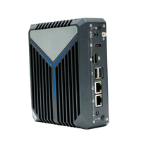 N100 micro computadora Terminal de autoservicio Quiosco 2 puertos Ethernet Mini PC con ranura para tarjeta SIM
