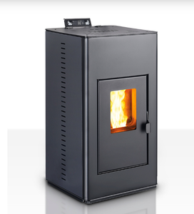 Stufa <span class=keywords><strong>a</strong></span> Pellet Idronica Moderna per Interni con Caldaia per Riscaldamento <span class=keywords><strong>a</strong></span> Radiatori, Caminetto <span class=keywords><strong>a</strong></span> Biomassa Ecologico - Product Image 6