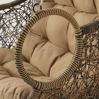 Extérieur Rétro Oeuf Chaise Stand En Osier Rotin Patio Balançoire Cour Hôtel Loisirs Chaise À Bascule En Métal Oeuf Remise Chaise