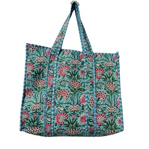 Bolso Tote de Algodón Bordado Estilo Bohemio con Paneles y Cierre de Cremallera para Uso Diario Barmer Craft House - Product Image 2