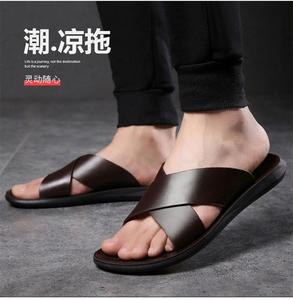 Men's Casual Cross Strap Platform Slide Sandals Lightweight Cushioned Height Increasing Soft Summer Beach <strong>Slippers</strong> - Product Image 4