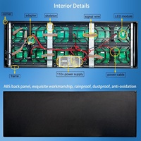 Letrero LED Programable P10 para Interiores/Exteriores, Tablero de Mensajes Desplazables, Control por WiFi, Opciones de Pancarta Personalizable (39x14 Pulgadas) para