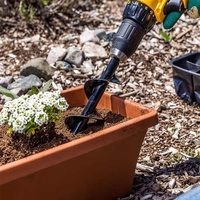 Perceuse manuelle foret spiralée à main pour jardin Tarière pour jardin semis ameublissement du sol Outils de plantation pour creuser des fosses