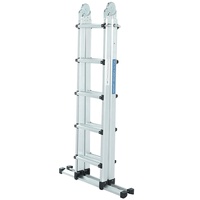 Triple outils de toiture crochet coulissant étagère outrigger extensible bateau grenier multi-usages en aluminium escabeau pliant