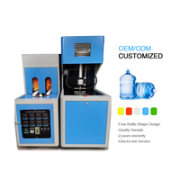 Semi-automatique MS-5L1 en plastique pour animaux de compagnie boisson eau jus bouteille pot alimentaire fabricant étirer soufflage moule faisant la machine