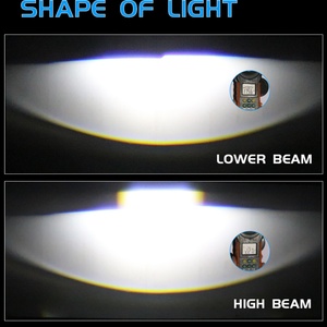 Sanvi New Arrival 35W 6000K LED Headlight Bulbs Auto H4 Mini Projector Lens Headlight for Motorcycle H4 Headlights - Product Image 3