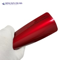 Film de protection de peinture (PPF) en TPU auto-réparant, couleur rouge nacré effet métal liquide, facile à appliquer, 7,5 mil, 1,52*15m
