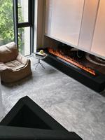 Cheminée électrique à vapeur LED avec télécommande, ambiance romantique moderne, marque réputée, pour une utilisation en chambre à coucher