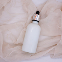 Bouteilles d'huile essentielle 50ml Opal White 30ml avec pipette