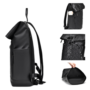 Bán buôn Unisex Chống trộm máy tính xách tay không thấm nước Ba lô công suất lớn tùy chỉnh thiết kế văn phòng kinh doanh Oxford dây kéo - Product Image 4