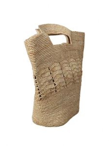 กระเป๋าสานราฟเฟียสุดหรู ทำมือ สำหรับฤดูร้อน ชายหาด ท่องเที่ยว วันหยุด - Product Image 5