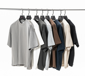 T-shirt Marrone da Uomo, Vestibilità Corta e Ampia, 270gsm, 100% Cotone Pesante, Unisex, T-shirt Neutra Personalizzabile - Product Image 6
