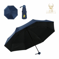 Guarda-chuva Manual Mini Personalizado com Logo, 5 Dobras, Portátil, Resistente a UV, À Prova de Vento, Leve, Design Clássico, Tubo de Ferro para Viagem