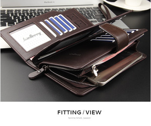 Grande qualità baellery di marca Multifunzione stile Lungo degli uomini di frizione DELL'UNITÀ di ELABORAZIONE di cuoio del raccoglitore della borsa con la fascia <span class=keywords><strong>Da</strong></span> Polso Maschile del raccoglitore del progettista - Product Image 4