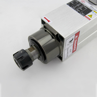 Moteur de broche refroidi par air pour machine de fraisage CNC ER20 ER25 ER32 18000 tr/min, refroidi par air, 6 kW, 3,5 kW, 4,5 kW, 2,2 kW, 1,5 kW