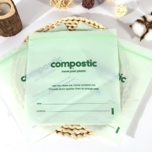 Venta caliente respetuoso con <span class=keywords><strong>el</strong></span> medio ambiente suave moldeo por soplado logotipo personalizado éxito global estilo de vida más verde compostable biodegradable PLA bolsas de plástico - Product Image 5