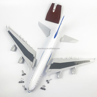 Grand modèle d'avion en résine UNITED OF AMERICA Air Force One avec éclairage LED, modèles d'avions de 18 pouces avec support en bois