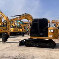 Excavatrice Caterpillar CAT307 d'occasion, excavatrice sur chenilles hydraulique Cat 307, faible nombre d'heures de travail, bon état, à vendre