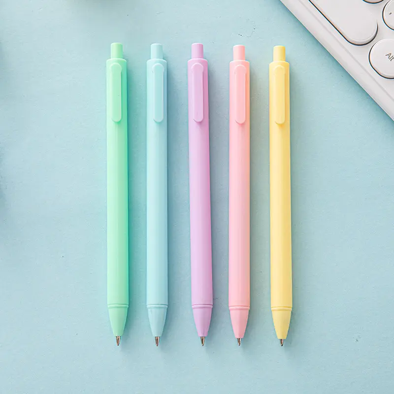 Macaron Kleur Unisex Pen Intrekbare Mooie Kantoorbenodigdheden Voor Zowel Mannen Als Vrouwen Beste Geschenk Gladde Schrijfgel Pen