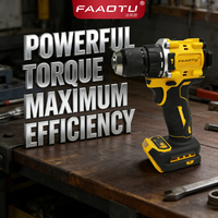 Taladro de columna inalámbrico profesional FAaotuDCD805P2T-QW, eléctrico y a batería, para uso en construcción e industrial