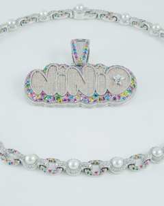 Collar con colgante de diamantes de lujo con cadena de oro para mujer, joyería de moda, proveedor mayorista - Product Image 4