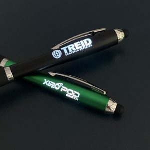Bolígrafo de Pluma con Luz LED de Alta Calidad, Regalo Promocional de Plástico, Pantalla Táctil, Logotipo Personalizado con Láser para Bolígrafo - Product Image 4
