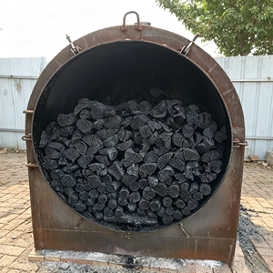 Fourneau de carbonisation horizontal compact et économique pour la production de charbon de bois de bois et de charbon de barbecue - Product Image 3