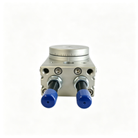 Cylindre rotatif à double effet HRQ50A à crémaillère et pignon avec coussin hydraulique, double piston, haute précision