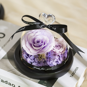 การชาร์จพลังงานแสงแบบจีนนำโชค,มือโบกทองกวักมือแมวนำโชคดอกไม้ที่เก็บรักษาไว้ Maneki By - Product Image 2