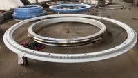 Engrenage annulaire ultra-fin en acier forgé OEM, revêtement oxyde noir, diamètre extérieur 4000 mm, pour éolienne