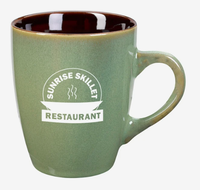 Tasses à café en céramique artisanale avec logo personnalisé, 12 oz, cadeau promotionnel, marketing d'entreprise, publicité d'événements, souvenir de marque