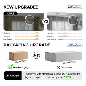 Riel <span class=keywords><strong>de</strong></span> Cortina Industrial <span class=keywords><strong>de</strong></span> Aleación <span class=keywords><strong>de</strong></span> Aluminio ARODDY <span class=keywords><strong>de</strong></span> 29-61 Pulgadas, Resistente, Ecológico, Personalizable y <span class=keywords><strong>de</strong></span> Fácil Instalación - Product Image 5