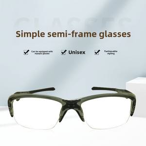 <span class=keywords><strong>Gafas</strong></span> deportivas de media montura ajustables para lentes graduadas de baloncesto, montura de PC de estilo informal, almohadillas nasales cómodas, puntas de templo - Product Image 3