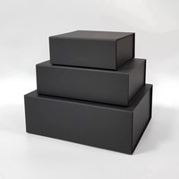 Boîte d'emballage en carton recyclable avec logo personnalisé, boîte rigide en papier magnétique, boîte cadeau pliante de luxe avec couvercle magnétique