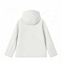 Veste coupe-vent imperméable à coque rigide unisexe avec logo personnalisé, veste d'extérieur à capuche zippée pour la randonnée, les voyages et les sports en plein air