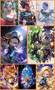 DM Wholesale DragonB Saiyan Anime A5 <span class=keywords><strong>Carte</strong></span> grand format avec estampage doré givré, Carton maître <span class=keywords><strong>de</strong></span> 65 paquets, pour collection hobby et vente au détail - Product Image 2