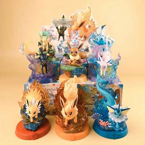 <span class=keywords><strong>Set</strong></span> di Scatole Sorpresa SY Pokemoned Eevee Family con 9 Eeveelutions Uniche, Statuette in PVC da Collezione, Giocattoli Artigianali per Fan - Product Image 1