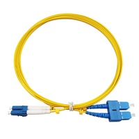 Câble de fibre optique monomode duplex LC/UPC-SC/UPC SM 9/125 DX 2.0MM LSZH 3M, cordon de raccordement SC UPC