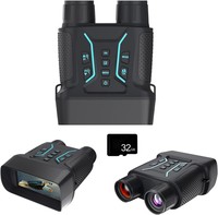 Jumelles de vision nocturne IR 4K NV2183, capteur CMOS 36MP, zoom optique 8X, grande ouverture F1.2, 4 modes de couleur réglables, double mode
