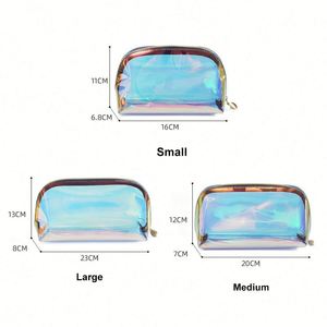 Factory Promotional Custom <b>Bag</b> With Logo Waterproof Transparent Cosmetic Personalized Toiletry <b>Bags</b> - Product Image 4