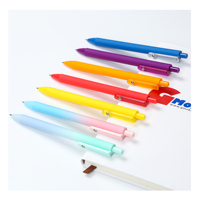 Nouveau design, stylo à bille rétractable en plastique coloré et fantaisie, couleur macaron, logo personnalisé pour la promotion, hôtel, bureau