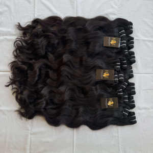 Vendeurs de cheveux bouclés raides brésiliens Fournisseur de cheveux humains de vison naturel paquets de cheveux bruts noirs - Product Image 1