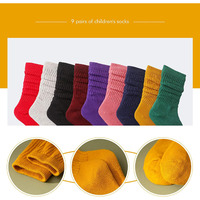 Petite fille enfant en bas âge longues chaussettes d'équipage pour filles Slouch blanc chaussettes enfants bébé à volants Slouch chaussettes