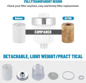 Servicio de personalización PC Material PP algodón Hairloss Filtro de ducha sin perfume para sedimento Duce - Product Image 4