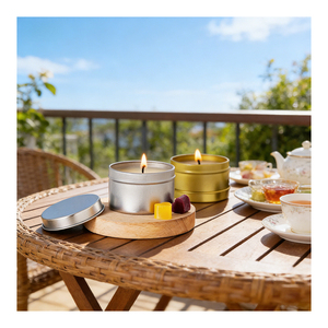 Frascos Decorativos para Velas al por Mayor, Contenedores de Lujo con Tapas para Programas de Venta Minorista de Marca de Cera de Soja Personalizada - Product Image 5