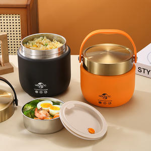 Boîte à lunch Dundun portable à double compartiment en acier inoxydable 304, <span class=keywords><strong>isotherme</strong></span> sous vide, petit récipient, <span class=keywords><strong>pour</strong></span> la maison et le bureau, stockage <span class=keywords><strong>isotherme</strong></span>, chauffable - Product Image 1