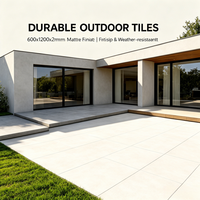 Dalles de pavage en pierre d'extérieur de 600x1200x20 mm, revêtement de sol en granit pour l'extérieur de la maison, carrelage en porcelaine antidérapant texturé